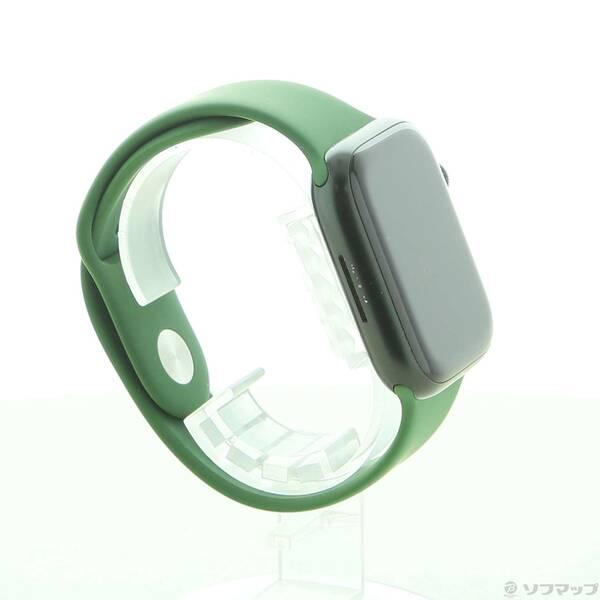 〔中古〕Apple(アップル) Apple Watch Series 7 GPS + Cellular 45mm グリーンアルミニウムケース クローバースポーツバンド〔349-ud〕 |  | 03