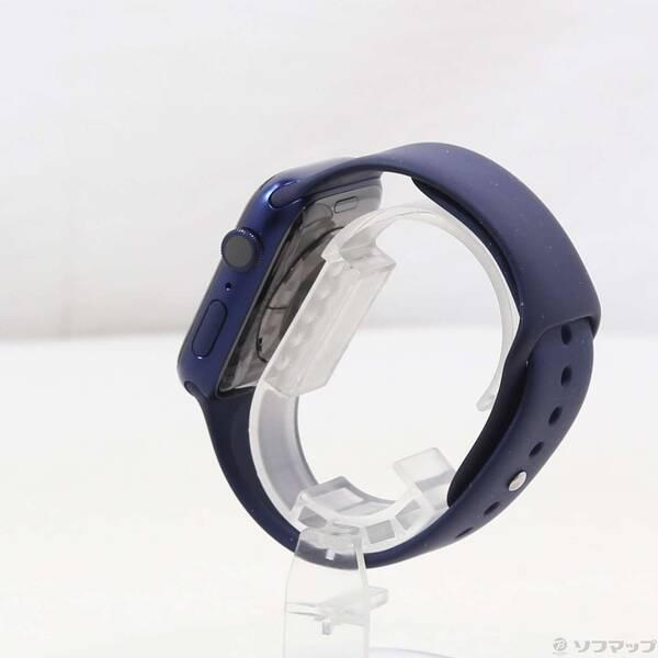 〔中古〕Apple(アップル) Apple Watch Series 6 GPS 44mm ブルーアルミニウムケース ディープネイビースポーツバンド〔348-ud〕 |  | 01