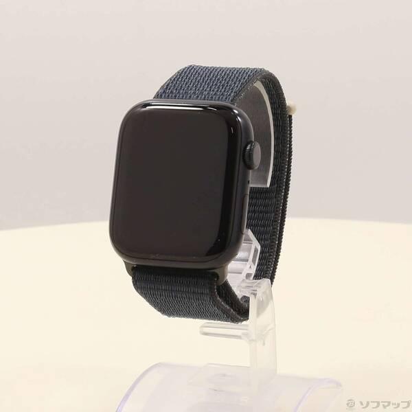 〔中古〕Apple(アップル) Apple Watch Series 9 GPS 45mm ミッドナイトアルミニウムケース ミッドナイトスポーツループ〔344-ud〕 | 