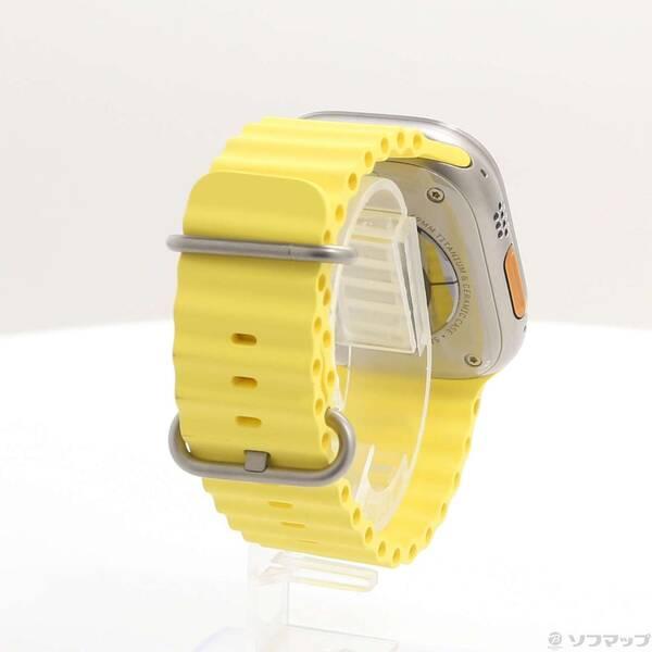 〔中古〕Apple(アップル) Apple Watch Ultra GPS + Cellular 49mm チタニウムケース イエローオーシャンバンド〔377-ud〕 |  | 02