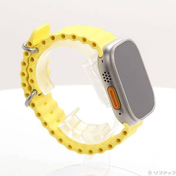 〔中古〕Apple(アップル) Apple Watch Ultra GPS + Cellular 49mm チタニウムケース イエローオーシャンバンド〔377-ud〕 |  | 03