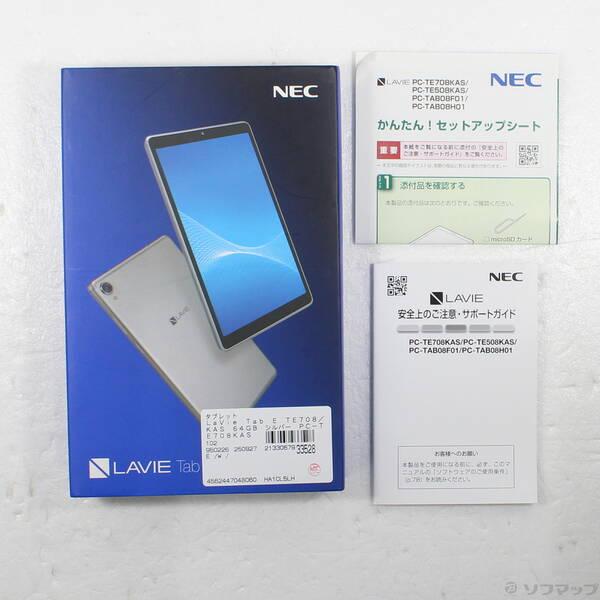〔中古〕NEC(エヌイーシー) LaVie Tab E TE708／KAS 64GB シルバー PC-TE708KAS Wi-Fi〔258-ud〕 |  | 04