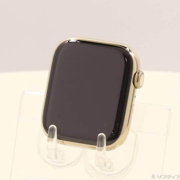〔中古〕Apple(アップル) Apple Watch Series 9 GPS + Cellular 45mm ゴールドステンレススチールケース バンド無し〔344-ud〕 | 