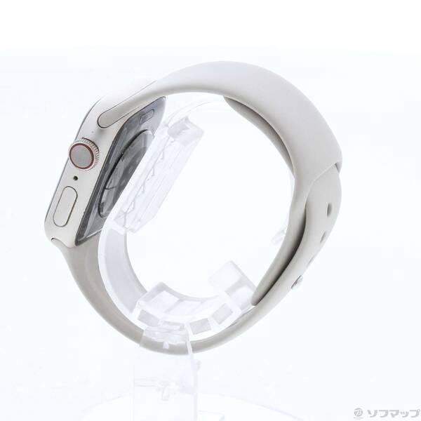 〔中古〕Apple(アップル) Apple Watch Series 8 GPS + Cellular 41mm スターライトアルミニウムケース スターライトスポーツバンド〔368-ud〕 |  | 01