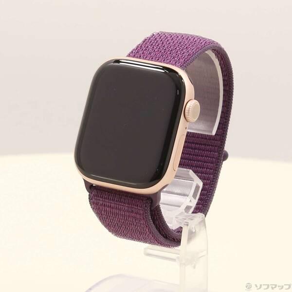 〔中古〕Apple(アップル) 〔展示品〕 Apple Watch Series 10 GPS 42mm ローズゴールドアルミニウムケース プラムスポーツループ〔344-ud〕 | 