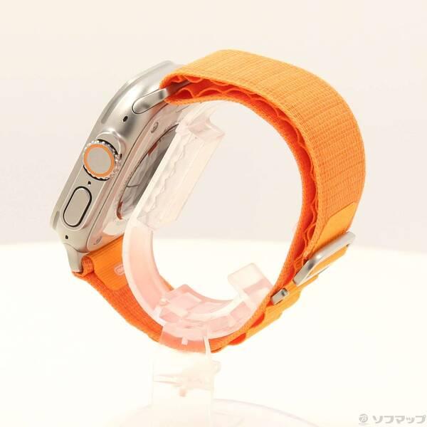 〔中古〕Apple(アップル) Apple Watch Ultra GPS + Cellular 49mm チタニウムケース オレンジアルパインループ〔196-ud〕 |  | 01