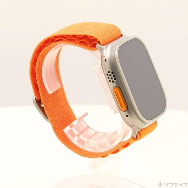 〔中古〕Apple(アップル) Apple Watch Ultra GPS + Cellular 49mm チタニウムケース オレンジアルパインループ〔196-ud〕 |  | 03