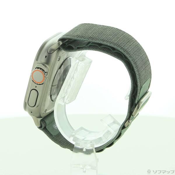 〔中古〕Apple(アップル) Apple Watch Ultra GPS + Cellular 49mm チタニウムケース グリーンアルパインループ〔344-ud〕 |  | 01
