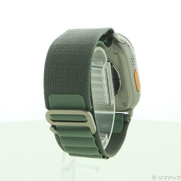〔中古〕Apple(アップル) Apple Watch Ultra GPS + Cellular 49mm チタニウムケース グリーンアルパインループ〔344-ud〕 |  | 02