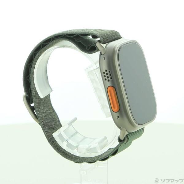 〔中古〕Apple(アップル) Apple Watch Ultra GPS + Cellular 49mm チタニウムケース グリーンアルパインループ〔344-ud〕 |  | 03