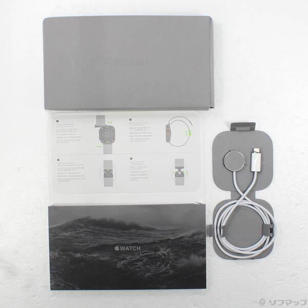 〔中古〕Apple(アップル) Apple Watch Ultra 2 GPS + Cellular 49mm ブラックチタニウムケース ブラックチタニウムミラネーゼループ〔368-ud〕の画像