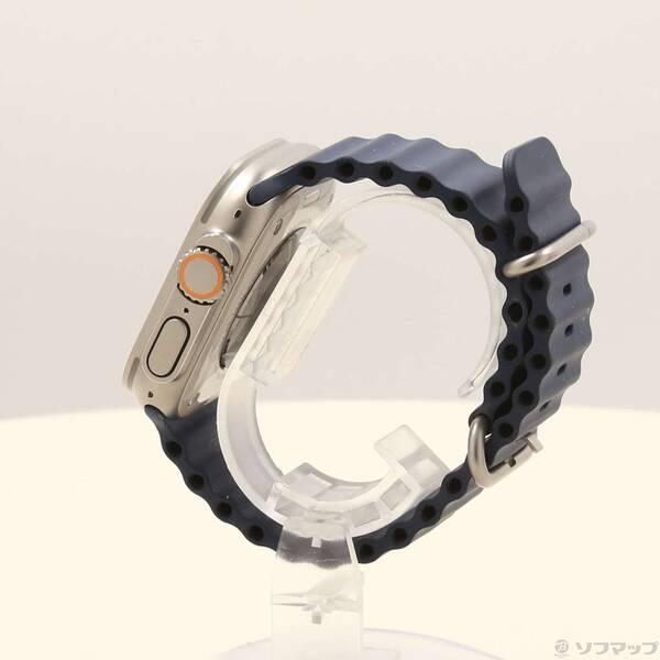 〔中古〕Apple(アップル) Apple Watch Ultra 2 GPS + Cellular 49mm チタニウムケース ブルーオーシャンバンド〔368-ud〕 |  | 01