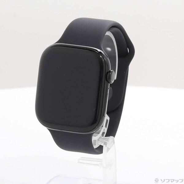 〔中古〕Apple(アップル) Apple Watch Series 10 GPS 46mm ジェットブラックアルミニウムケース ブラックスポーツバンド〔348-ud〕 | 