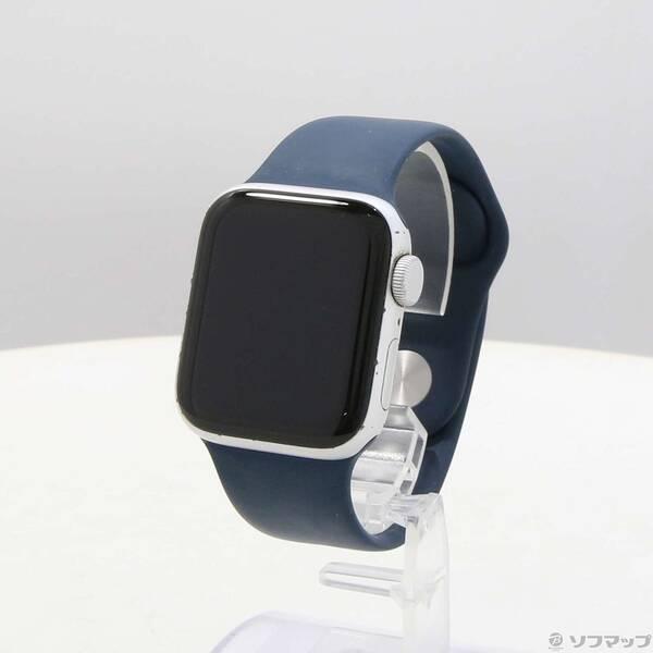 〔中古〕Apple(アップル) Apple Watch SE 第1世代 GPS 40mm シルバーアルミニウムケース アビスブルースポーツバンド〔297-ud〕 | 