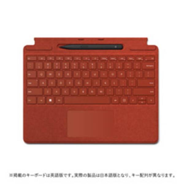 〔中古〕Microsoft(マイクロソフト) Surface Pro スリム ペン2付き Signature キーボード ポピーレッド 8X6-00039〔344-ud〕 | 