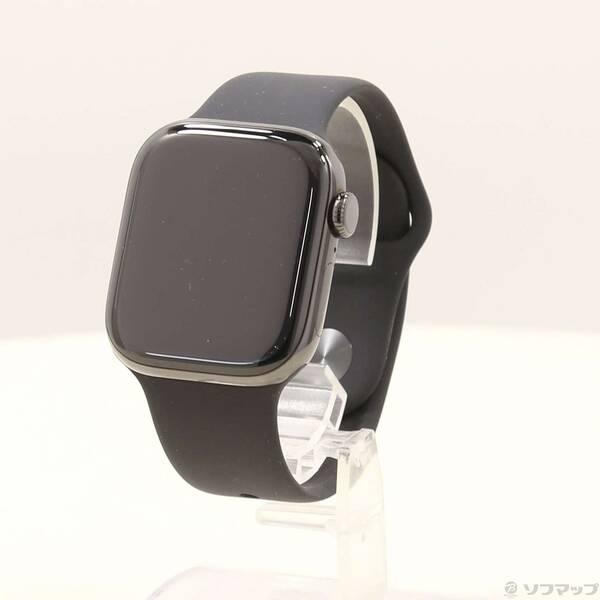 〔中古〕Apple(アップル) Apple Watch Series 10 GPS + Cellular 42mm スレートチタニウムケース ブラックスポーツバンド〔196-ud〕 | 