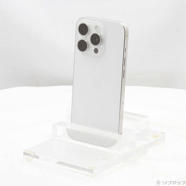 〔中古〕Apple(アップル) iPhone15 Pro 128GB ホワイトチタニウム MTU83J／A SIMフリー〔251-ud〕 | 