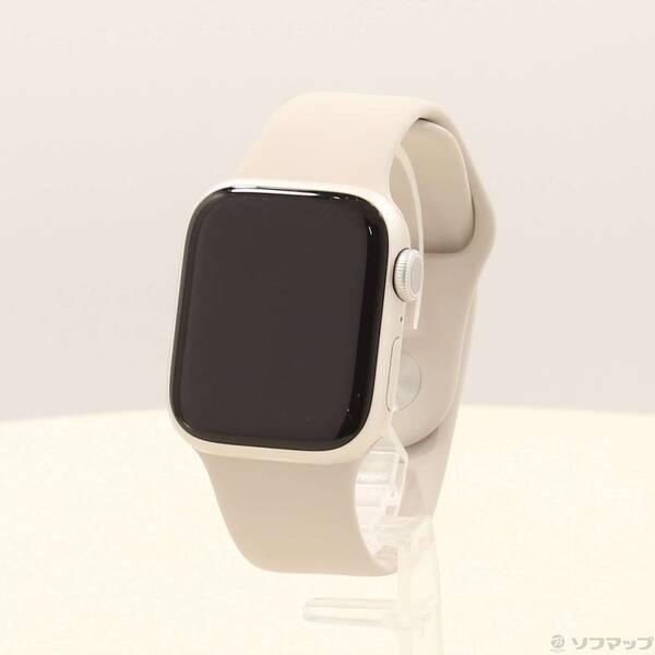 〔中古〕Apple(アップル) Apple Watch Series 8 GPS 41mm スターライトアルミニウムケース スターライトスポーツバンド〔344-ud〕 | 