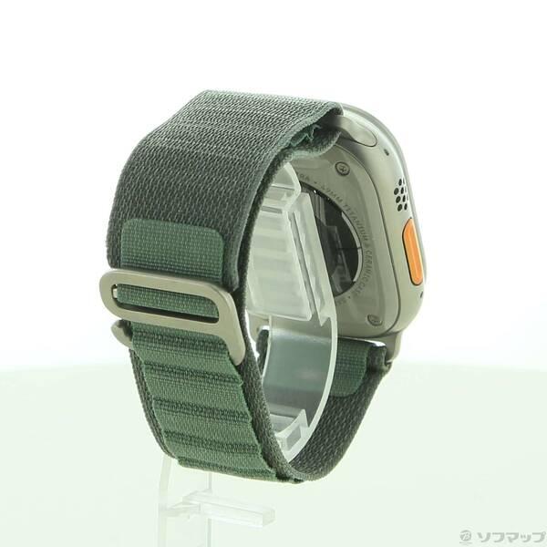 〔中古〕Apple(アップル) Apple Watch Ultra GPS + Cellular 49mm チタニウムケース グリーンアルパインループ〔344-ud〕 |  | 02