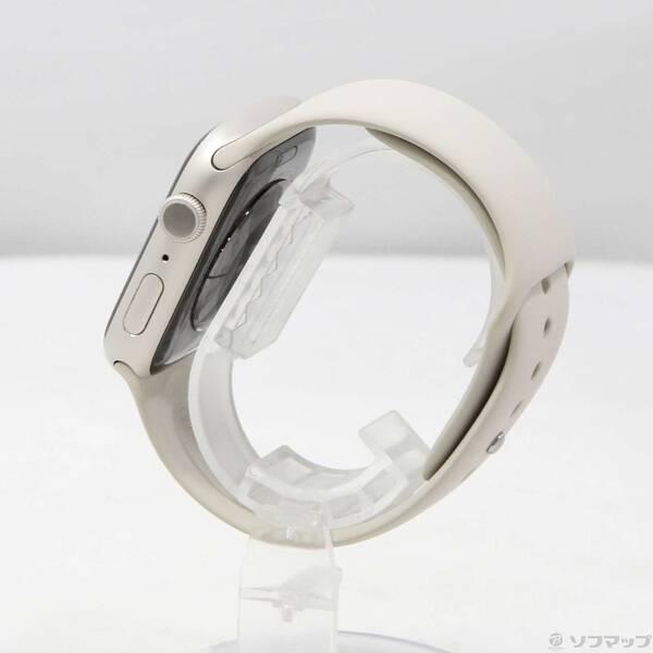 〔中古〕Apple(アップル) Apple Watch Series 7 GPS 45mm スターライトアルミニウムケース スターライトスポーツバンド〔251-ud〕 |  | 01