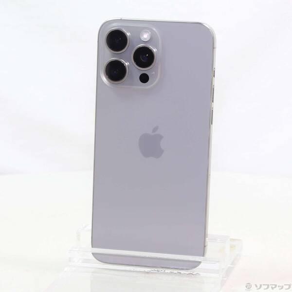 〔中古〕Apple(アップル) iPhone15 Pro Max 1TB ナチュラルチタニウム MU713J／A SIMフリー〔269-ud〕 | 