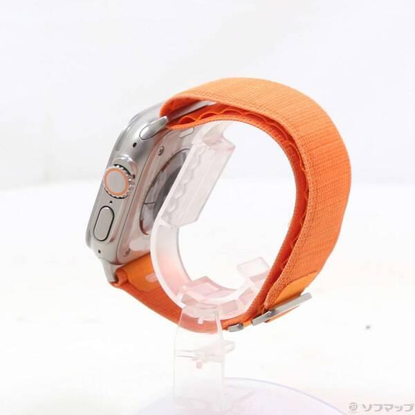 〔中古〕Apple(アップル) Apple Watch Ultra GPS + Cellular 49mm チタニウムケース オレンジアルパインループ〔348-ud〕 |  | 01