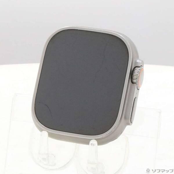 〔中古〕Apple(アップル) Apple Watch Ultra GPS + Cellular 49mm チタニウムケース バンド無し〔349-ud〕 | 