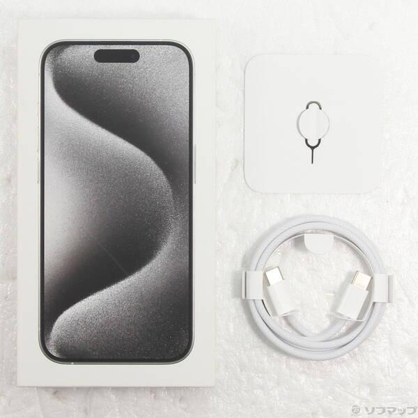 中古〕Apple(アップル) iPhone15 Pro 128GB ホワイトチタニウム MTU83J