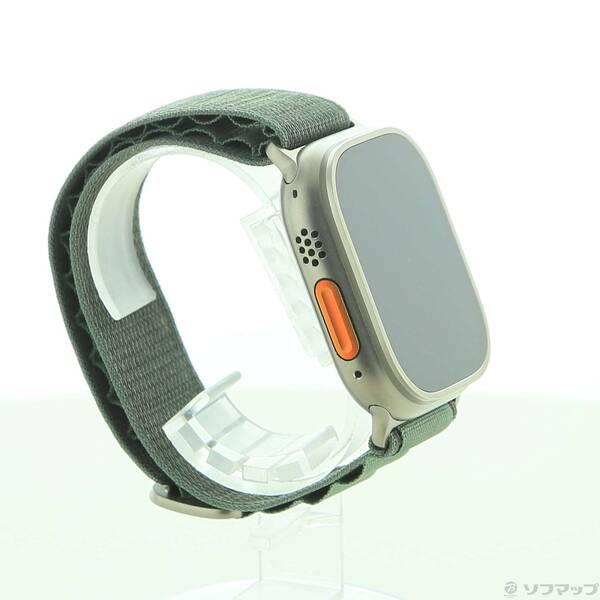 〔中古〕Apple(アップル) Apple Watch Ultra GPS + Cellular 49mm チタニウムケース グリーンアルパインループ〔352-ud〕 |  | 03