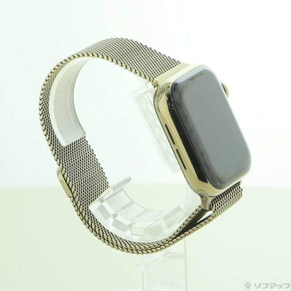 〔中古〕Apple(アップル) Apple Watch Series 6 GPS + Cellular 40mm ゴールドステンレススチールケース ゴールドミラネーゼループ〔377-ud〕 |  | 03
