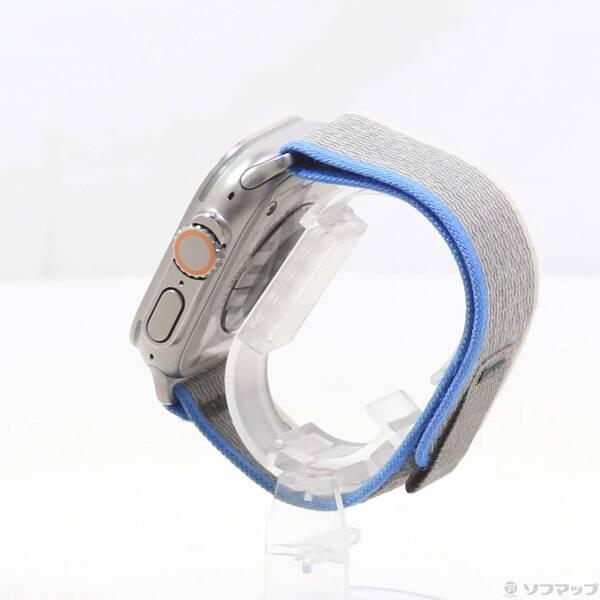 〔中古〕Apple(アップル) Apple Watch Ultra GPS + Cellular 49mm チタニウムケース ブルー／グレイトレイルループ〔349-ud〕 |  | 01