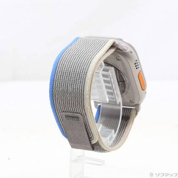 〔中古〕Apple(アップル) Apple Watch Ultra GPS + Cellular 49mm チタニウムケース ブルー／グレイトレイルループ〔349-ud〕 |  | 02