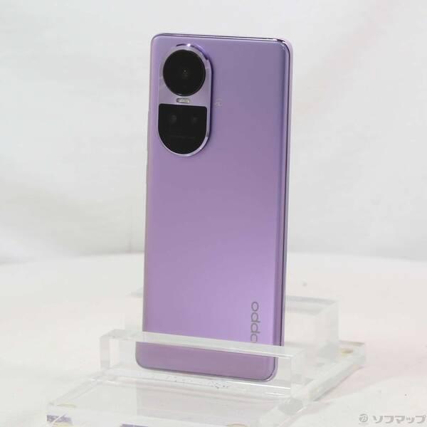 〔中古〕OPPO(オッポ) OPPO Reno10 Pro 5G 256GB グロッシーパープル A302OP Softbank SIMフリー〔258-ud〕 | 
