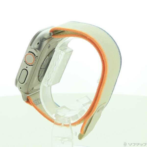 〔中古〕Apple(アップル) Apple Watch Ultra 2 GPS + Cellular 49mm チタニウムケース オレンジ／ベージュトレイルループ〔262-ud〕 |  | 01