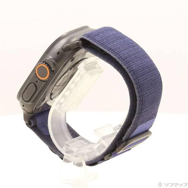 〔中古〕Apple(アップル) Apple Watch Ultra 2 GPS + Cellular 49mm ブラックチタニウムケース ネイビーアルパインループ〔352-ud〕 |  | 01