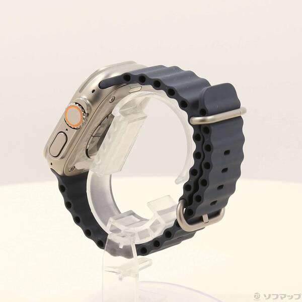 〔中古〕Apple(アップル) Apple Watch Ultra GPS + Cellular 49mm チタニウムケース ミッドナイトオーシャンバンド〔377-ud〕 |  | 01