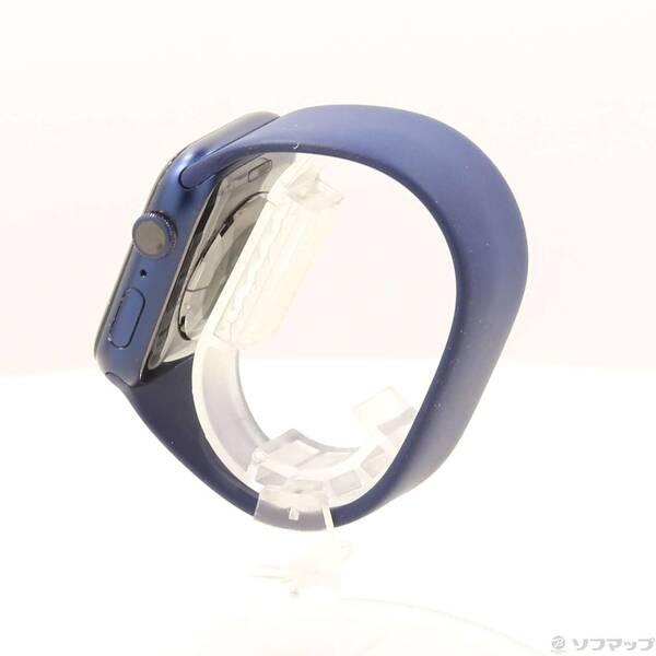 〔中古〕Apple(アップル) Apple Watch Series 6 GPS 44mm ブルーアルミニウムケース ディープネイビーソロループ〔276-ud〕 |  | 01