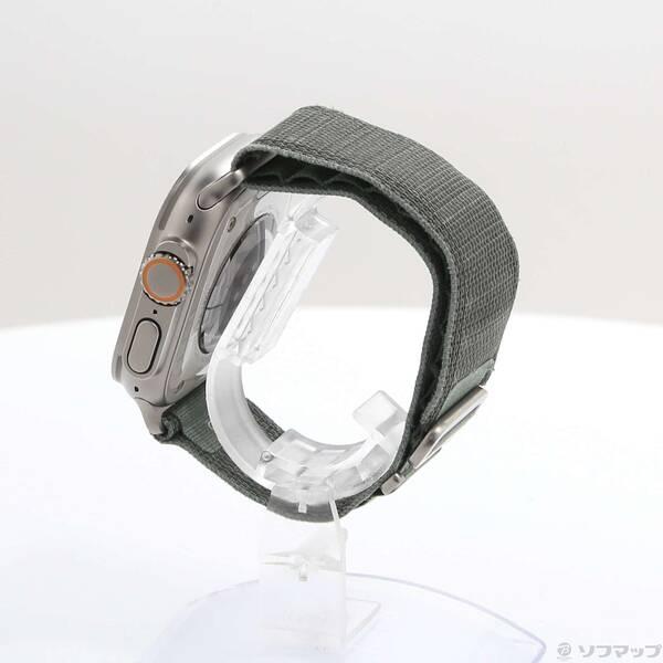 〔中古〕Apple(アップル) Apple Watch Ultra GPS + Cellular 49mm チタニウムケース グリーンアルパインループ〔344-ud〕 |  | 01