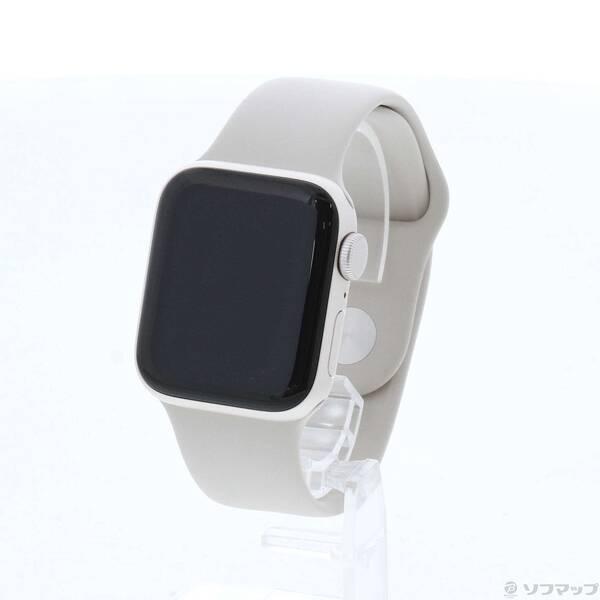 〔中古〕Apple(アップル) Apple Watch SE 第2世代 GPS 40mm スターライトアルミニウムケース スターライトスポーツバンド〔368-ud〕 | 