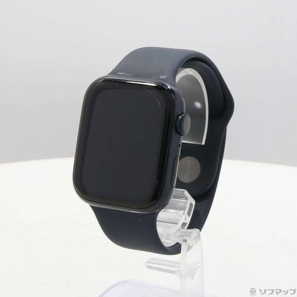 〔中古〕Apple(アップル) Apple Watch Series 8 GPS 45mm ミッドナイトアルミニウムケース ミッドナイトスポーツバンド〔305-ud〕 | 
