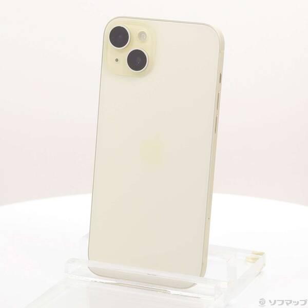 〔中古〕Apple(アップル) iPhone15 Plus 128GB イエロー MU0A3J／A SIMフリー〔262-ud〕 | 