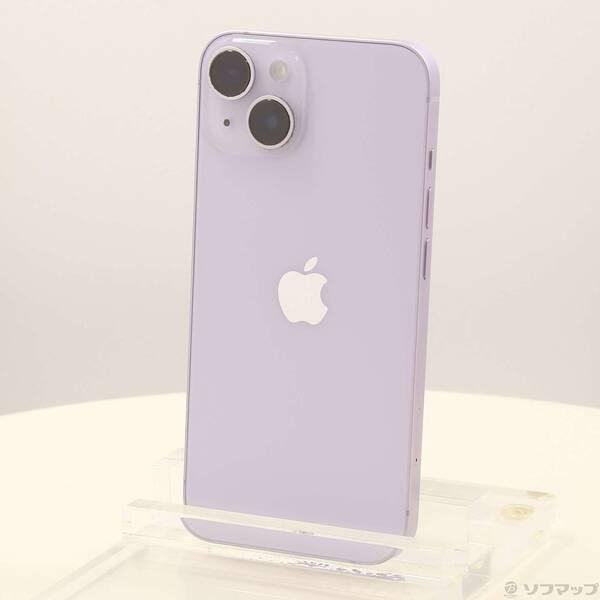 〔中古〕Apple(アップル) iPhone14 128GB パープル MPUY3J／A SIMフリー 〔ネットワーク利用制限▲〕〔262-ud〕 | 