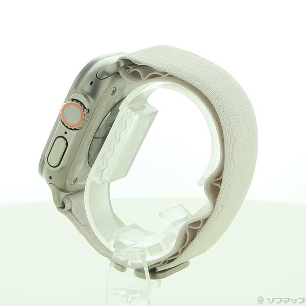 〔中古〕Apple(アップル) Apple Watch Ultra GPS + Cellular 49mm チタニウムケース スターライトアルパインループ〔348-ud〕 |  | 01