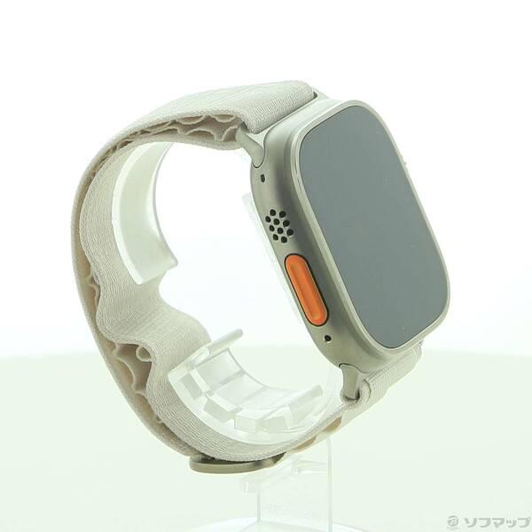 〔中古〕Apple(アップル) Apple Watch Ultra GPS + Cellular 49mm チタニウムケース スターライトアルパインループ〔348-ud〕 |  | 03