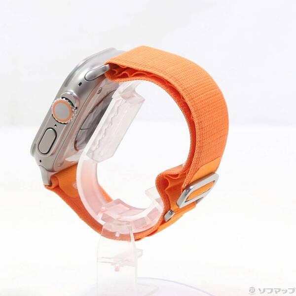 〔中古〕Apple(アップル) Apple Watch Ultra GPS + Cellular 49mm チタニウムケース オレンジアルパインループ〔344-ud〕 |  | 01