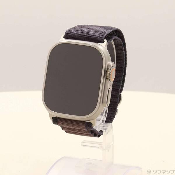 〔中古〕Apple(アップル) Apple Watch Ultra 2 GPS + Cellular 49mm チタニウムケース インディゴアルパインループ〔352-ud〕 | 