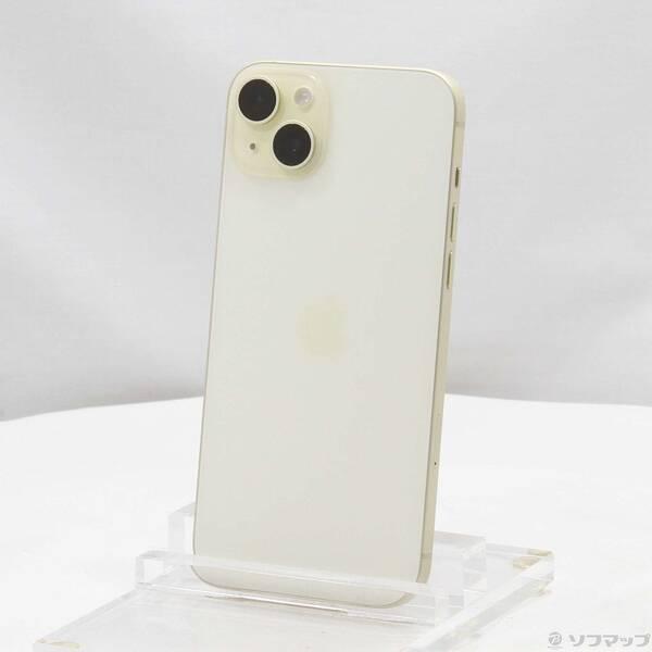 〔中古〕Apple(アップル) iPhone15 Plus 256GB イエロー MU0J3J／A SIMフリー〔269-ud〕 | 