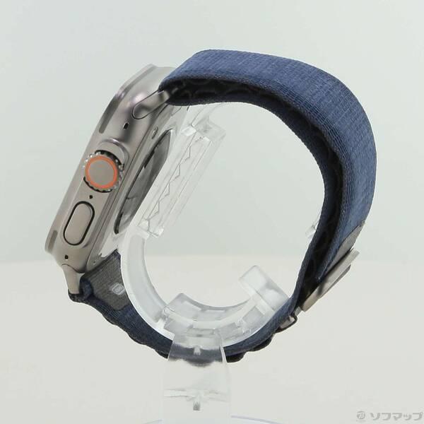 〔中古〕Apple(アップル) Apple Watch Ultra 2 GPS + Cellular 49mm チタニウムケース ブルーアルパインループ〔377-ud〕 |  | 01