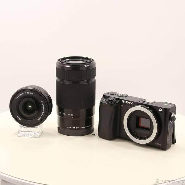 〔中古〕SONY(ソニー) α6000 ILCE-6000Y ブラック ダブルズームレンズキット〔297-ud〕 | 