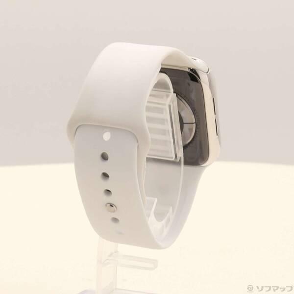 〔中古〕Apple(アップル) Apple Watch Series 5 GPS + Cellular 44mm ステンレススチールケース ホワイトスポーツバンド〔247-ud〕 |  | 02